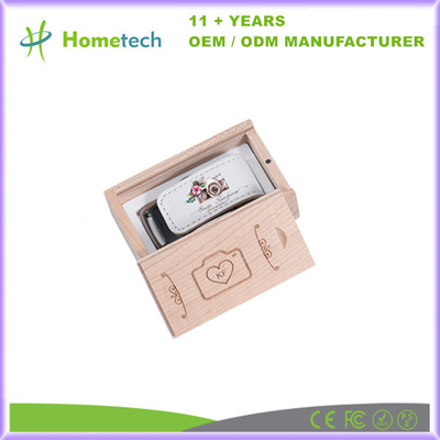 comprare Fotografia personalizzata regalo di nozze pelle USB Flash Disk 8GB 16GB 32GB 128GB pendrive fabbricazione online
