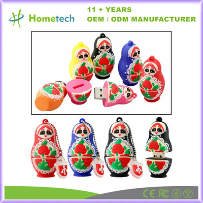 comprare Personal Russian Doll USB Pen Drive 4GB 8GB 16GB 32GB 128GB USB 2.0 Thumb Drive Memoria Stick fabbricazione online