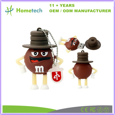 comprare USB 2.0 Cartoni animati Cioccolato M&M Rainbow Bean USB Flash Drive 4GB 8GB 32GB 64GB Pendrive Flash Memoria Regali fabbricazione online