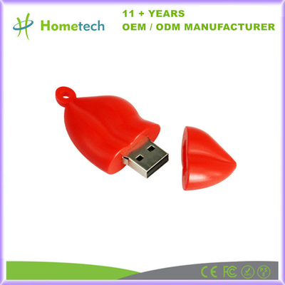 comprare Forma di labbra PVC Cute Dischi USB personalizzati Dischi flash personalizzati Mouth USB Memory Stick 8GB 4GB fabbricazione online