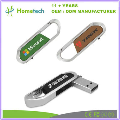comprare High Speed Foldout Carabiner USB Flash Drive da 64 GB a 1 TB Leather Pen Drive 32 GB per la promozione aziendale fabbricazione online