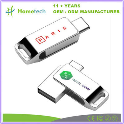 comprare Disco flash USB tipo C resistente all'acqua in argento con grande capacità 512 GB personalizzato fabbricazione online