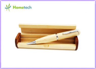 comprare Registratore di legno della chiavetta USB della penna dell'acero, azionamento di memoria di USB alla rinfusa della penna di palla del puntatore del laser fabbricazione online