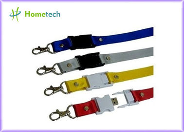 comprare Chiavetta USB su ordinazione della cordicella della cinghia del collo di logo 8gb 16gb dell'oggetto del disco giallo promozionale del usb fabbricazione online