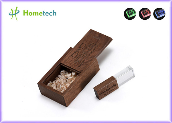 comprare Archiviazione di dati 3,0 Crystal Usb Flash Drive di legno 4GB 8GB 16GB 32GB 64GB 128GB fabbricazione online