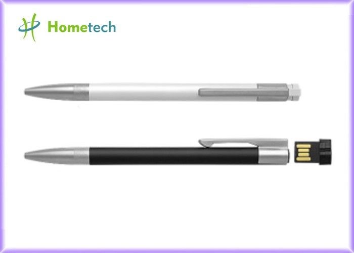 USB 2.0 ad alta velocità a sfera nero/bianco dell'azionamento 16GB della penna ha personalizzato il metallo Mateial