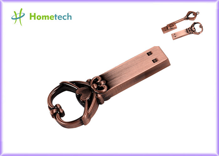 La chiave del nodo di amore del metallo modella la flash-chiave chiave istantanea del usb della chiavetta USB chiave di forma del metallo di USB 2.0 16GB