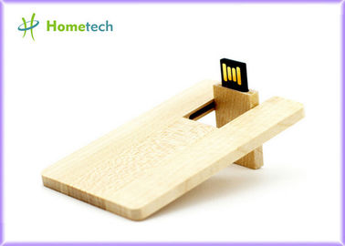 Memory stick di legno del Usb del dispositivo di archiviazione di USB della carta di credito dell'azionamento 8GB della penna