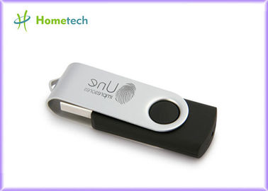 Il flash su ordinazione nero del Usb della parte girevole 1gb determina la massa con il laser o il logo di stampa