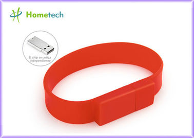 Chiavetta USB su ordinazione 4GB L 220mm X W 18mm X D 8mm del braccialetto del silicone