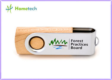 Logo di stoccaggio che stampa l'azionamento di legno della penna, piccoli 16gb alta velocità istantanea dell'azionamento del usb 2,0
