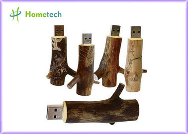 Chiavetta USB di legno 4GB promozionale 8GB 16GB 32GB del ramo di albero di Novetly 2,0