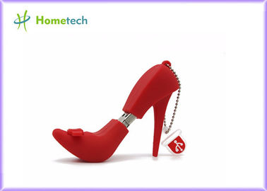 2,0 le alte scarpe tallonate hanno personalizzato il piccolo disco di memoria di USB Flash, scarpe 3D di modo le 2D personalizzano la CHIAVE USB del fumetto del PVC 16GB