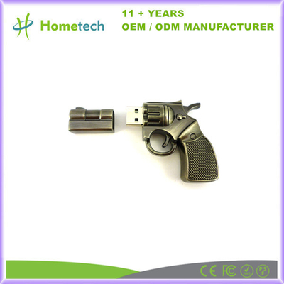 Metallo istantaneo Pendrive 8GB dell'azionamento della pistola di USB 2.0 operato astuto su ordinazione di Toy Shape