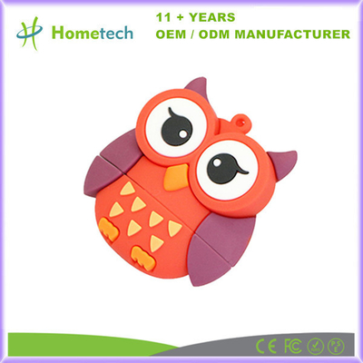 Disco flash USB di PVC Cartoon Owl