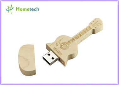Il Usb attacca la penna di legno 32gb/64gb del memory stick dell'USB Flash 2,0 del contenitore di chitarra