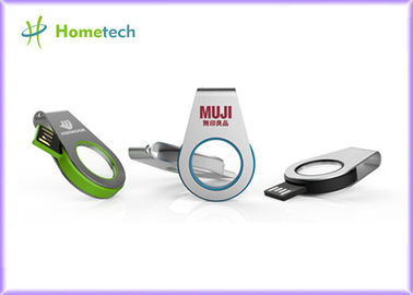 360° che girano metallo acrilico leggero di dimensione di USB il mini/USB 2.0 acrilico di sostegno del registratore della chiavetta USB della parte girevole con il LED si accendono