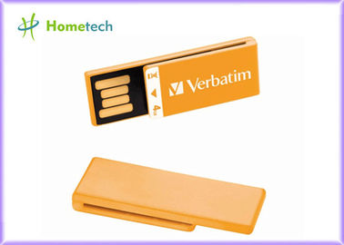 La mini plastica eccellente arancio di memoria di USB serigrafa/in pieno la stampa di logo per il regalo della scuola