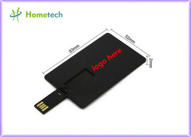 Bastone su ordinazione di plastica nero 4GB 8GB 16GB 32GB della chiavetta USB di progettazione di affari della carta di credito/logo della carta