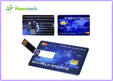 Logo su misura ultra sottile promozionale della carta di credito del dispositivo di archiviazione di USB della carta di credito a forma di