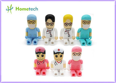 Mini fumetto pendrive dell'infermiere di medico delle unità USB 64gb del carattere del regalo