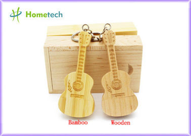 Bastone di legno di USB del memory stick dell'azionamento della penna della chiavetta USB 2,0 della chitarra, memoria istantanea dell'azionamento della penna