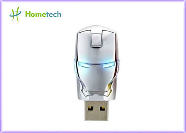 Bastone di plastica perfetto dell'azionamento di memoria dell'USB Flash 2,0 dell'istantaneo 4GB dell'uomo LED del ferro dei vendicatori