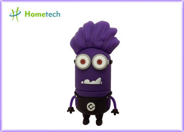 porpora sveglia di gomma morbida di chiavetta USB del fumetto 4GB/8GB per i bambini