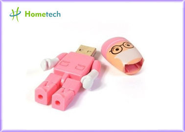 Nuovi azionamento istantaneo 4GB 8GB del usb 2,0 rosa di plastica del carattere