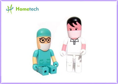 Chiavetta USB di plastica a forma di del personaggio dei cartoni animati di memoria di USB Flash delle unità USB su ordinazione