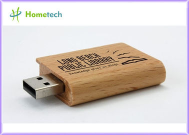 Chiavetta USB di legno promozionale di logo dell'incisione laser