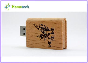 Azionamento di legno della penna di Pendrive 4GB della chiavetta USB dell'OEM del libro di legno di promozione con il logo 4GB 8GB 16GB 32GB della società