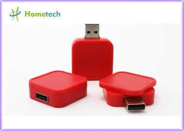 Regali di prezzi più bassi di Shenzhen per la chiavetta USB di plastica quadrata rotatoria della parte girevole del quadrato della chiavetta USB dell'ospite