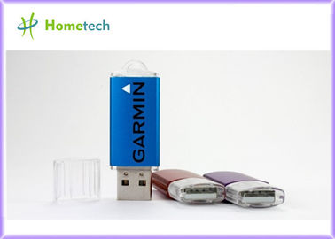 2020 ha personalizzato la memoria di plastica di USB di USB di rettangolo del regalo blu di USB con stampa di logo per il regalo promozionale