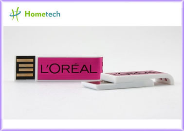 Il bastone di plastica di USB di forme di chiavetta USB con il logo serigrafa
