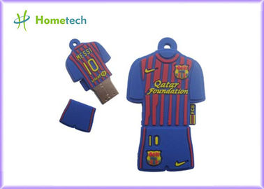 Chiavetta USB su misura della camicia di polo di memoria 2GB 4GB 8GB 16GB Barcellona Messi di USB
