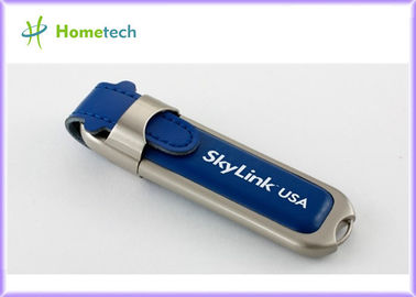 Il disco di USB Flash di cuoio promozionale, chiavetta USB riveste di pelle 16GB