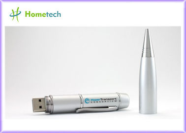Penna di USB con il puntatore del laser, azionamento della penna del usb del regalo con la chiavetta USB su misura della penna di logo