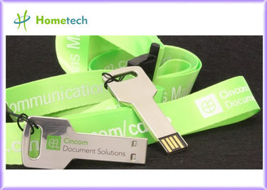 Metal la forma chiave USB con il logo su ordinazione che stampa 1GB, 2GB, 4GB
