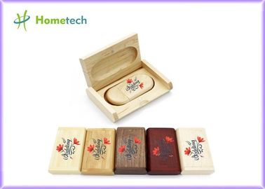 Nessun bene durevole di legno di memoria dell'azionamento della penna della chiavetta USB 4GB 64GB 16GB 32GB di crittografia