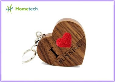 Ami l'acero della chiavetta USB 4GB 8GB 16GB 32GB 64GB del cuore/materiale di legno della noce