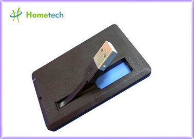 Il dispositivo di archiviazione nero di USB della carta di credito di Xp di vittoria, personalizza l'azionamento istantaneo