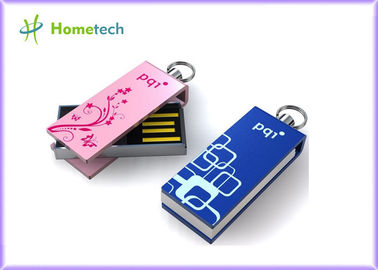 Mini bastoni rosa di USB di torsione, bastoni a incisione laser di USB dei regali di logo