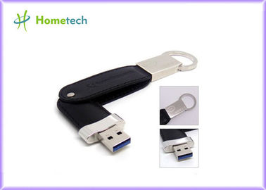Azionamento del pollice della penna del disco di USB Flash del cuoio della catena chiave/bastone di memoria flash