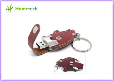 Capacità elevata di cuoio del disco di USB Flash della tasca 16GB 32GB con 64GB