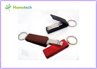 Memory stick genuino al minuto dell'azionamento della penna del disco di USB Flash del cuoio di rettangolo 32GB