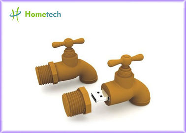 Mini forma del rubinetto di acqua di chiavetta USB del fumetto 1GB di Brown con plastica