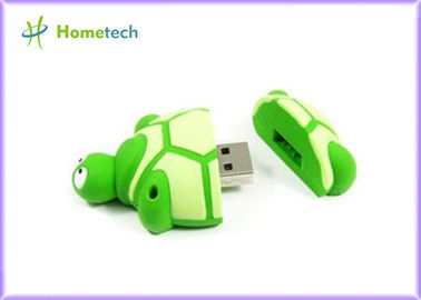 Trasferimento di file genuino di chiavetta USB verde chiaro 16GB 32GB del fumetto, forma della tartaruga