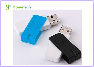Bastoni di plastica blu-chiaro di USB di torsione, azionamento dell'istantaneo del mackintosh di rettangolo 64GB