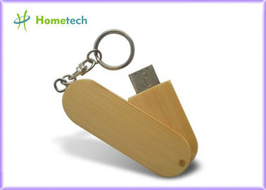 La torsione di legno USB di logo su ordinazione attacca la serigrafia 16G 32G per lavoro